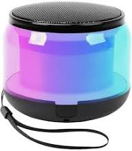 bluetooth mini haut parleur + radio avec lumière led rgb