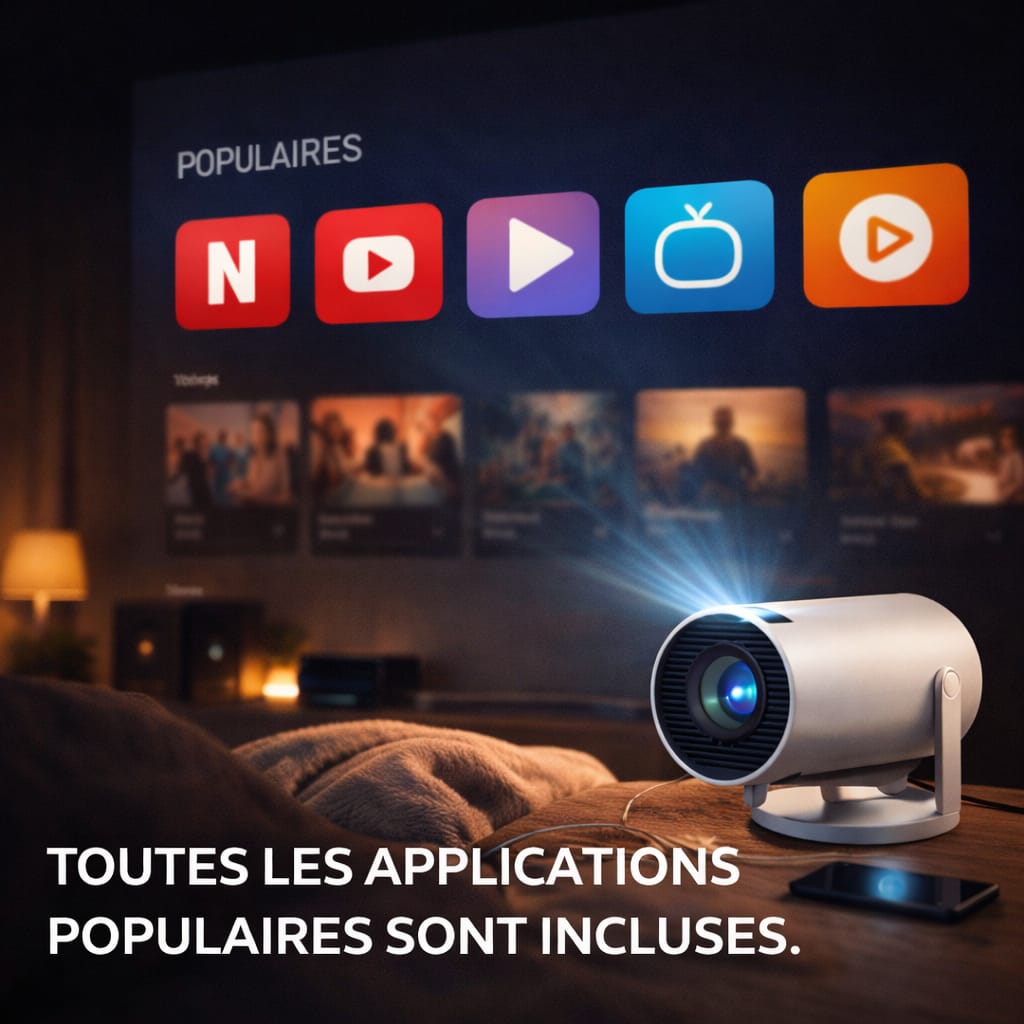 🖥️ Smart Projecteur Android 4K