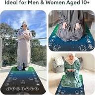 Tapis de prière adulte interactif (+10 ans)--Apprenez la salat et les duas pas à pas