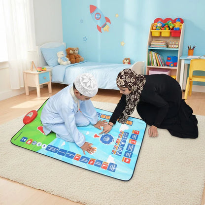 Tapis de prière interactif pour enfant (3 à 9)--Apprenez la salat et les duas pas à pas