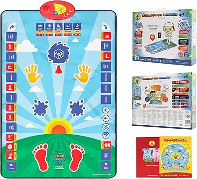 Tapis de prière interactif pour enfant (3 à 9)--Apprenez la salat et les duas pas à pas